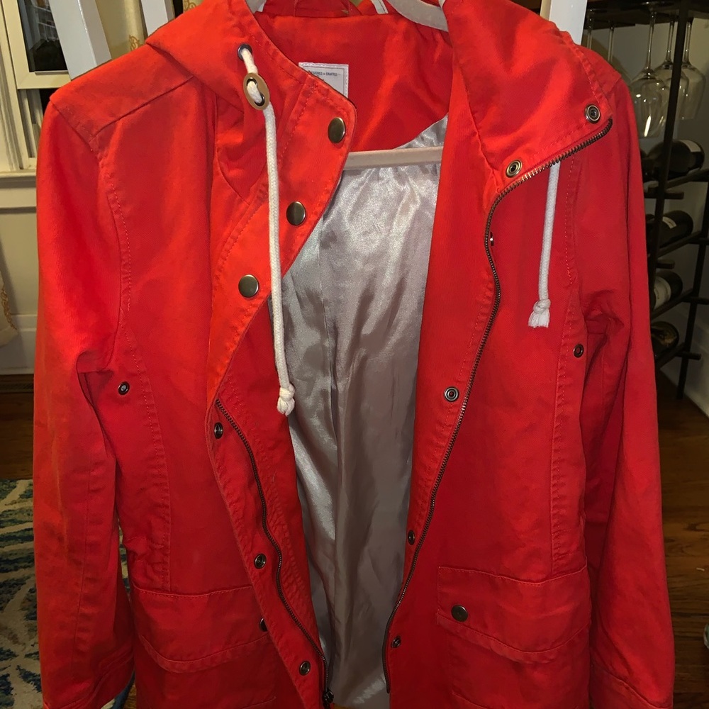 Gap Red Rain Jacket!